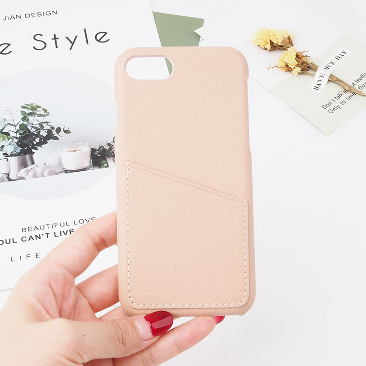 Hot selling saffiano leather phone case with card slot for iphone 7 8 plus/x/xr/xs max