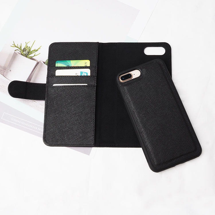 High quality Detachable Leather Phone Case For iPhone X Phone Case Book Flip Protective Cover