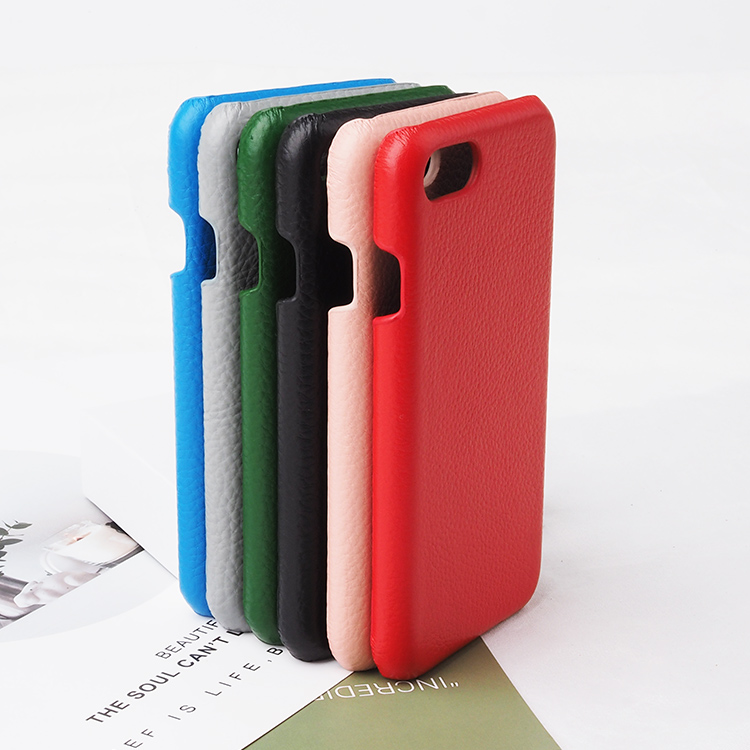 2020 Nature genuine leather phone case for iphone 7/8 pluspebble leather phone case for iphone X case