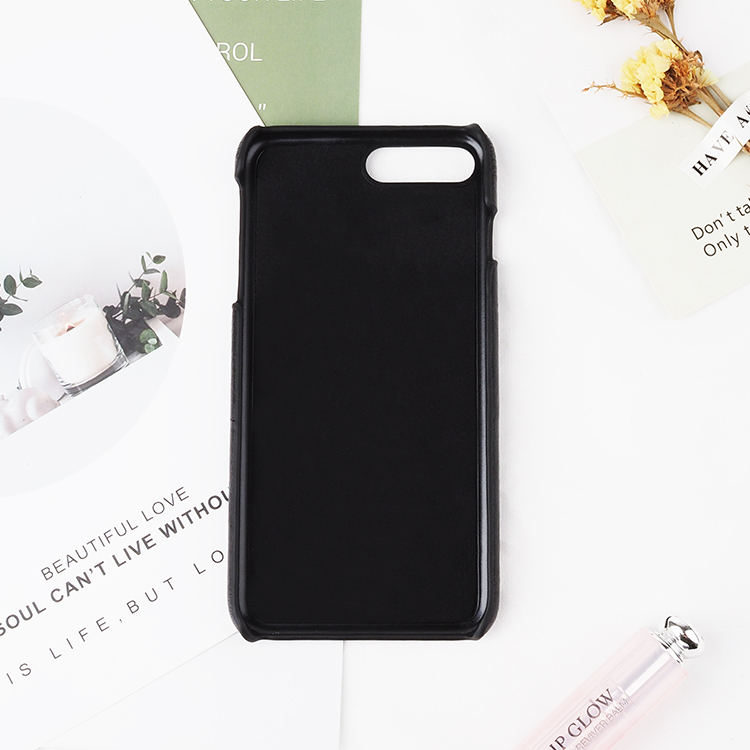 Black pebble  Leather Phone Case For iPhone 6/7/8/X