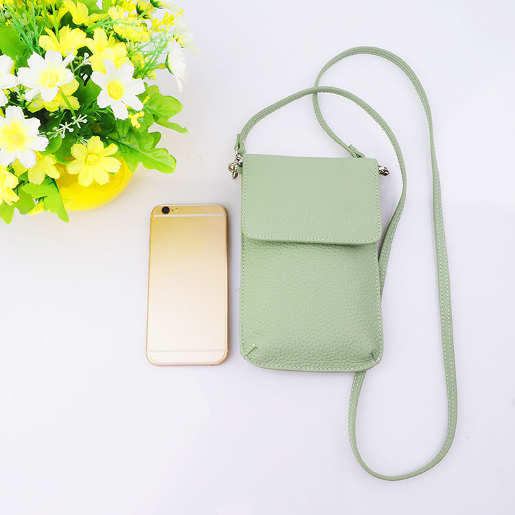 Best Sale Fashion Waterproof Genuine Leather Litchi Belt Clip Wallet Mobile Phone Bag