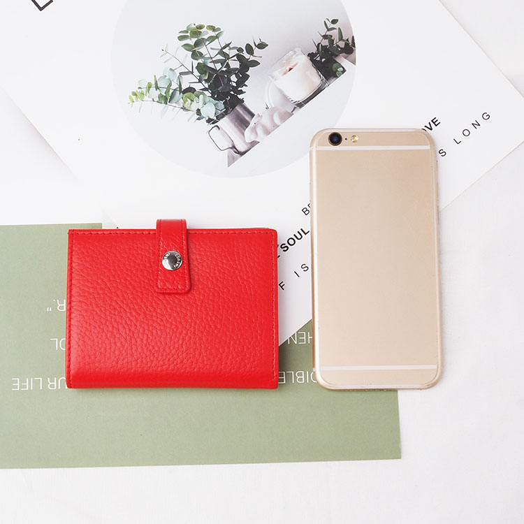 wallet manufacturer Unisex RFID function genuine leather credit card holder wallet aluminum wallet