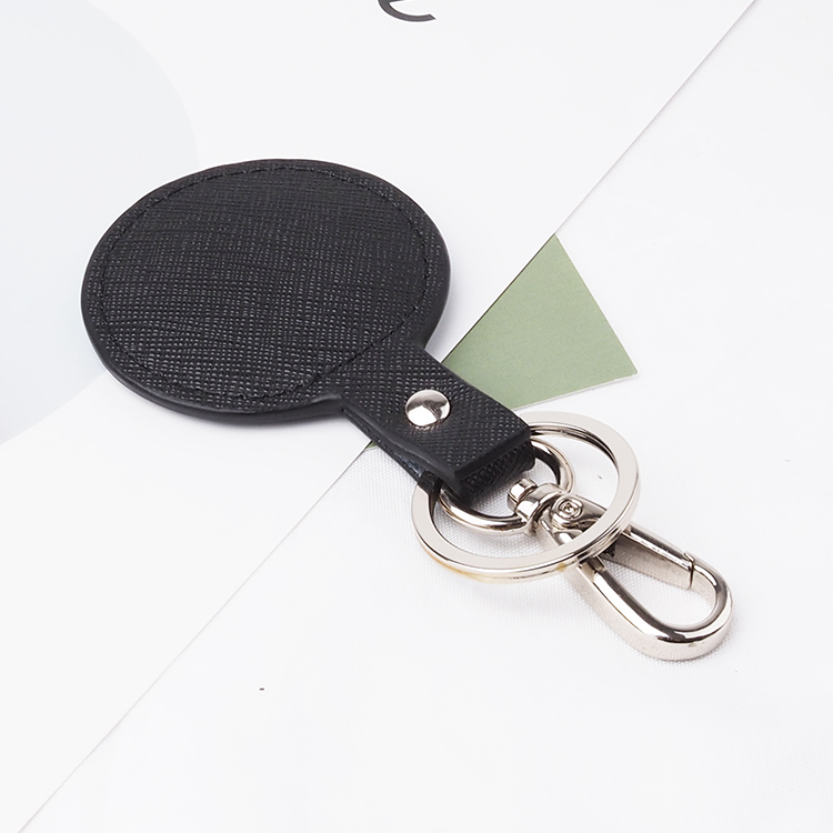 House luxury custom shape wholesale leather keychain