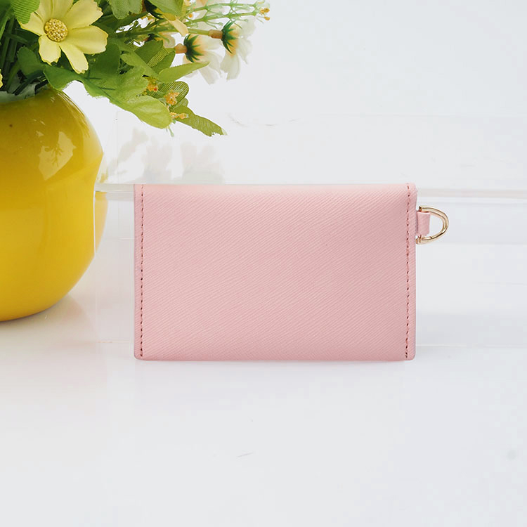 2020 fashion saffiano leather card holder front-flap closure women wallet