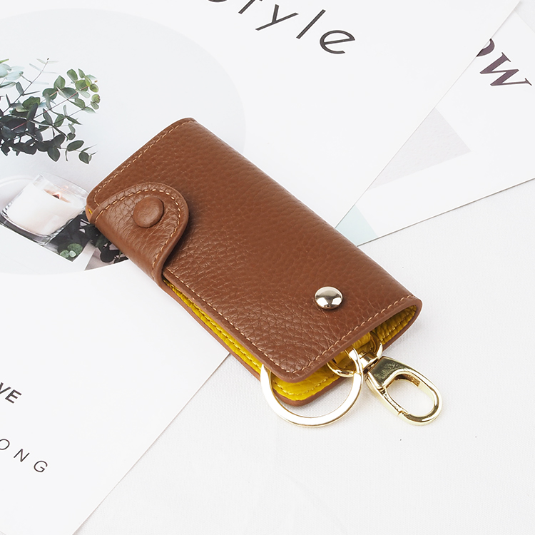 brown custom leather key holder organizer