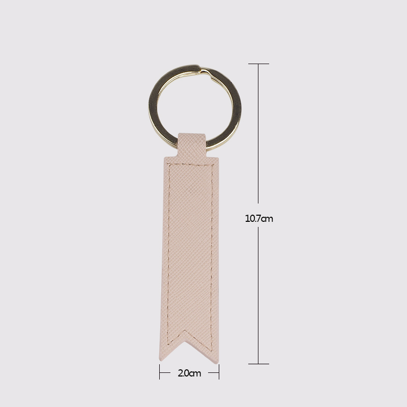 Wholesale custom fashion genuine leather keyring heat keychain