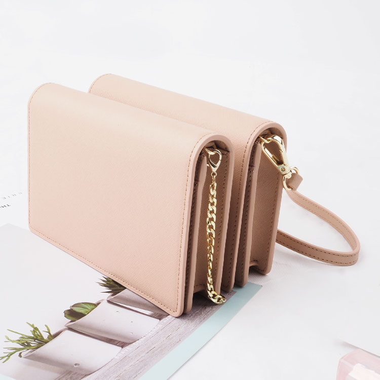 Saffiano leather handbags women removable flap designer crossbody bag for women