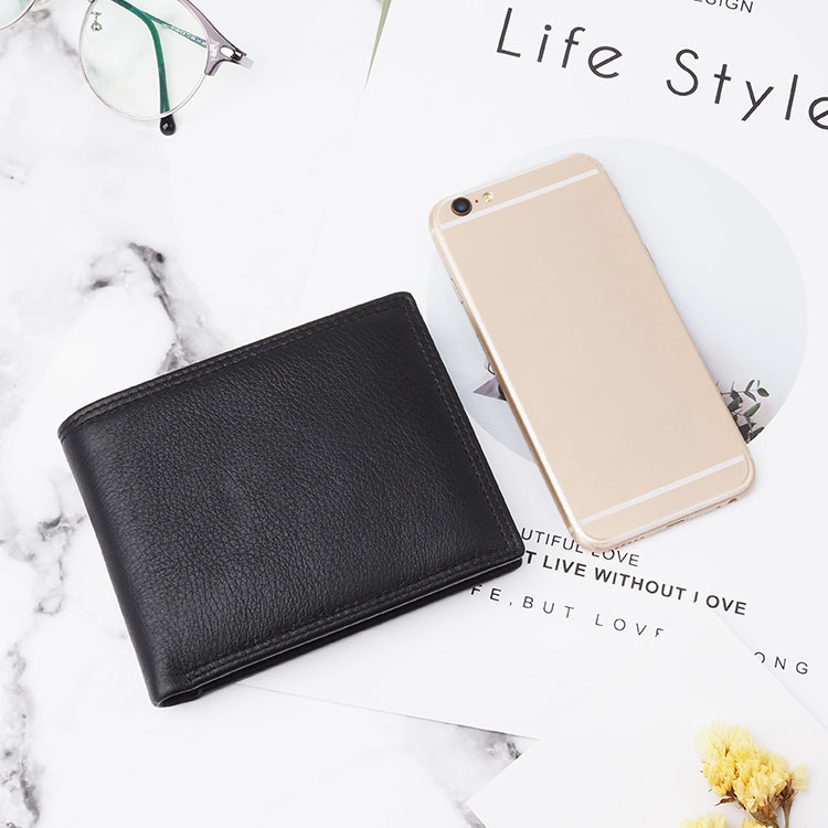 Nature leather wallet for men Slim Bifold Wallet OEM Leather Wallet