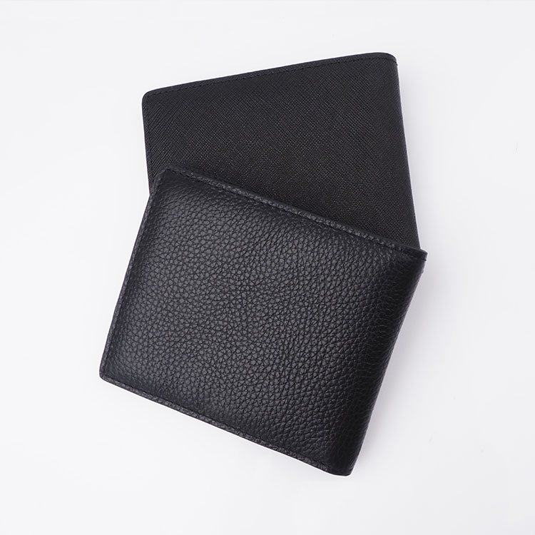 Handmade genuine saffiano mens leather card holder wallet wholesale men card holder leather