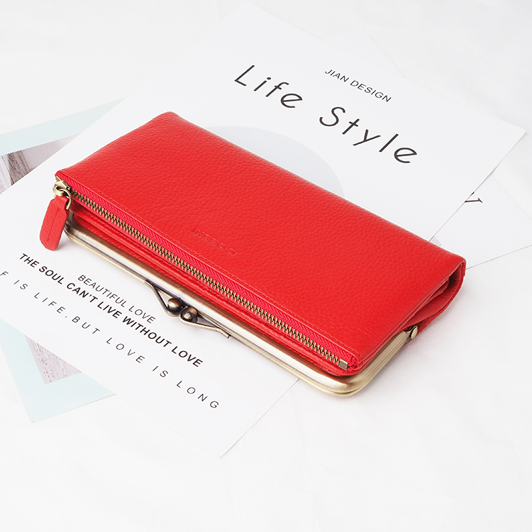 Custom Wholesale Ladies Long Design Clutch Purse Fold Wallet Women