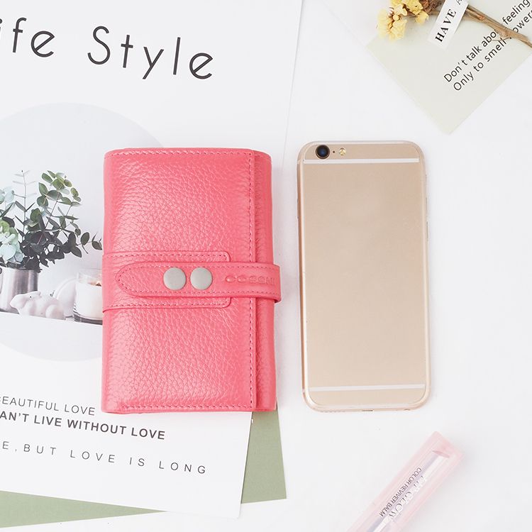 Guangzhou Multifunctional Oem Soft Mobile Phone Long Female Genuine Leather Wallet genuine purse for women