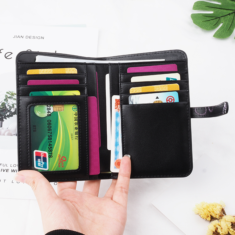 Minimalist Multifunctional Anti Theft Rfid Blocking Guard Multi Card Case Genuine Leather Mens Wallet