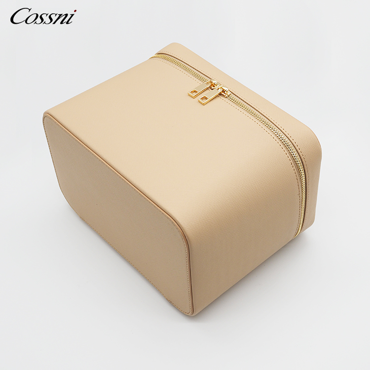 2020 saffiano PU leather travel case beauty grainy makeup cosmetic cases bag