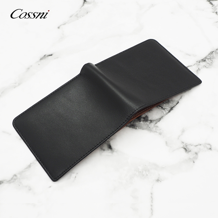 Fashion Design COSSNI Mens Leather Money Card Clip Wallet Match color male style wallet