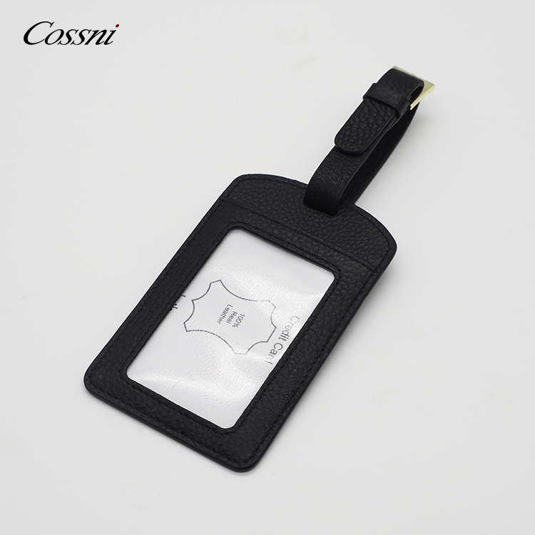 2020 Wholesale hot sale travel accessories real calfskin leather luggage tag