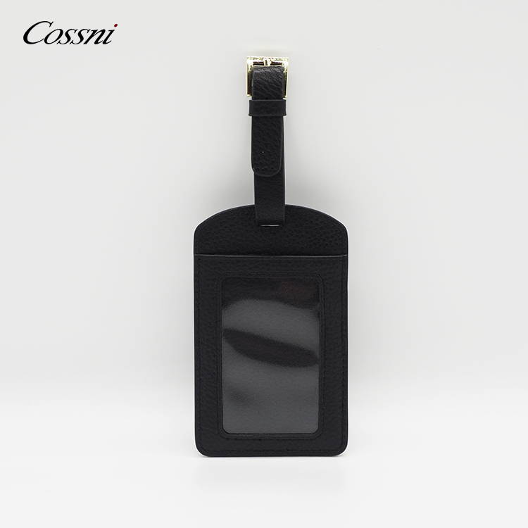 2020 Wholesale hot sale travel accessories real calfskin leather luggage tag