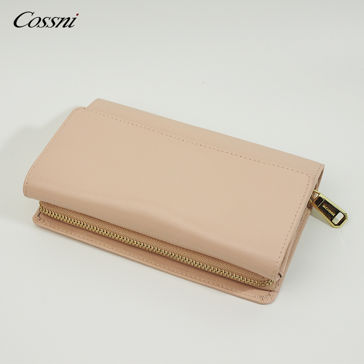 Customized purse for ladies, multifunctional purse women leather long wallet