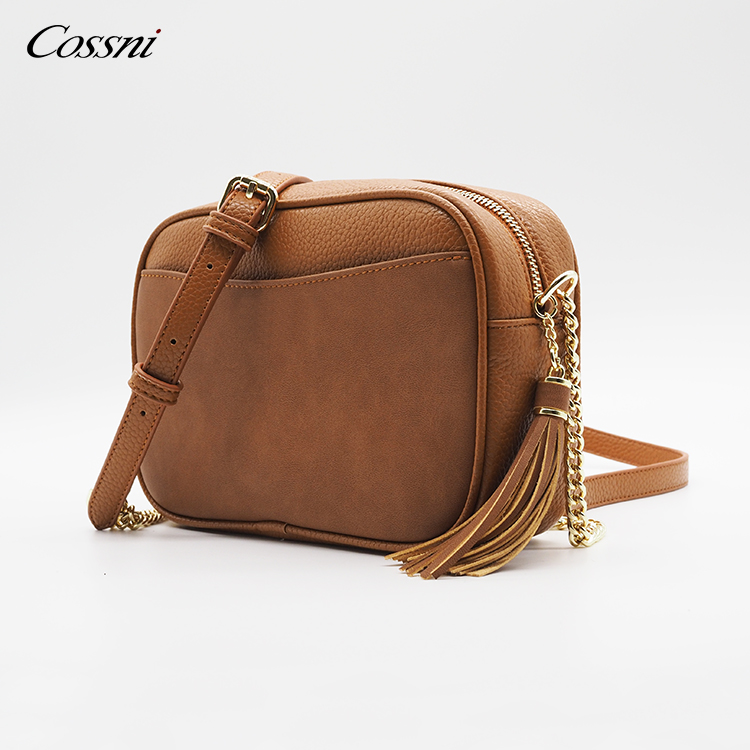 2020 new High quality Genuine leather square mini top handle shoulder handbag for lady crossbag