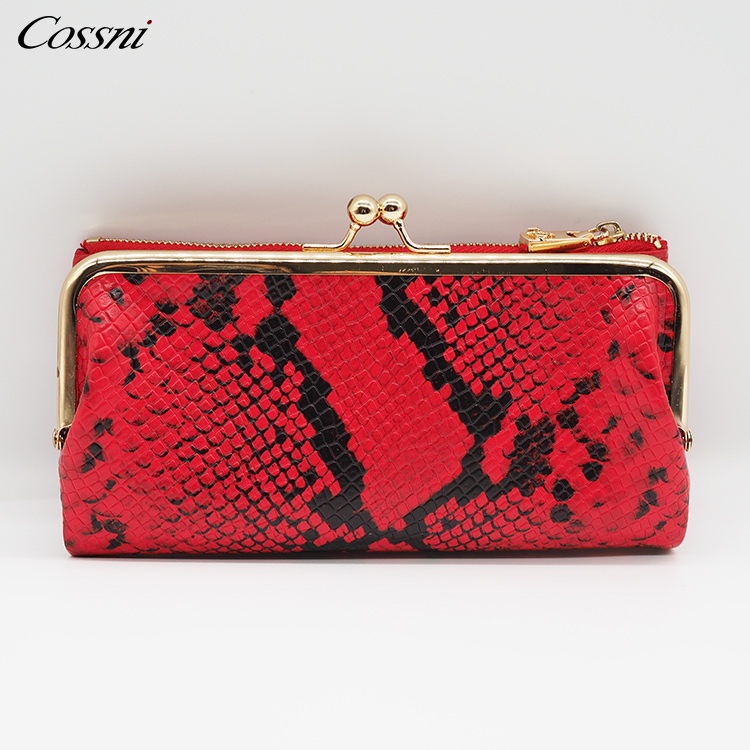 Wholesale custom minimalist purse ladies card women long leather wallets
