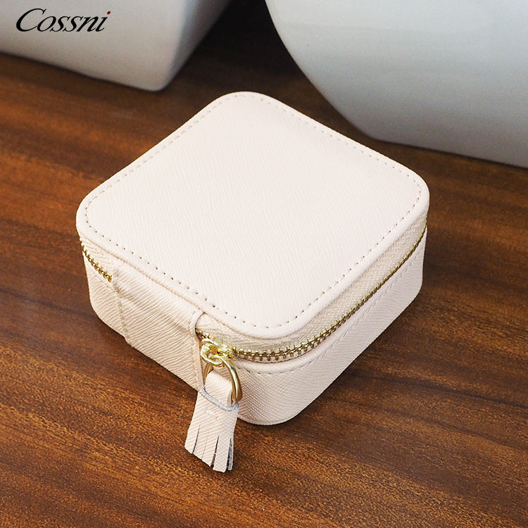2021 Leather wear Storage Box Multi Function Flip Portable Jewelry Boxes travel jewelry case