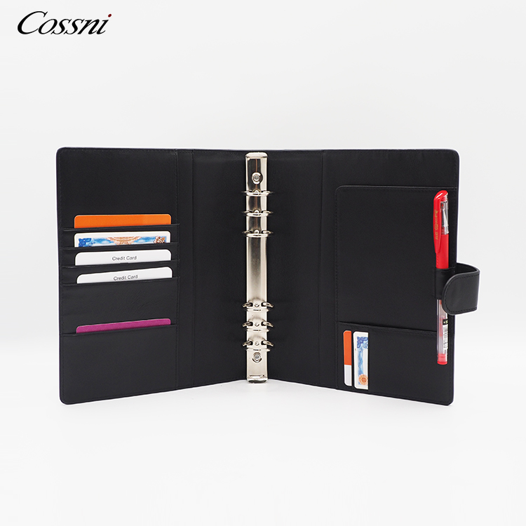 Fancy office supplies organizer notebook cover design agenda binder leather notebooks planner
