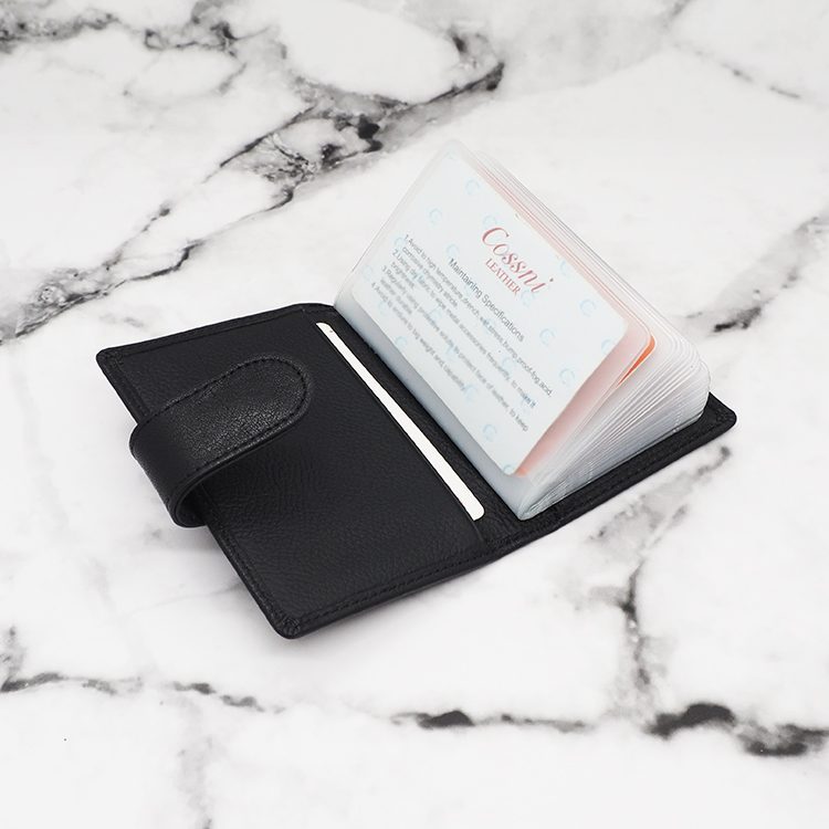 2021 Newest Model RFID Real leather Blocking Credit Card Holder