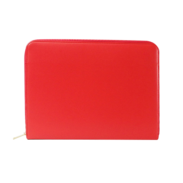 Red PU Leather Laptop Bag