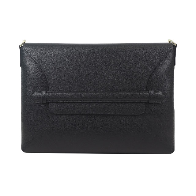 Customized black leather laptop bag wholesale laptop bag with shoulder strap