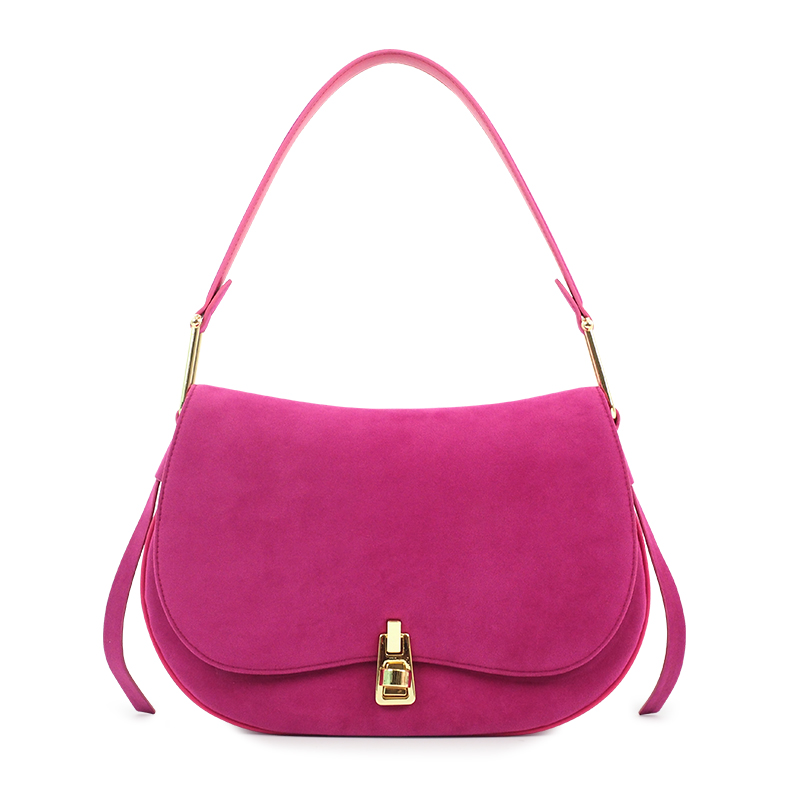 Cossni Suede Large Capacity Tote Bag-Rose Red