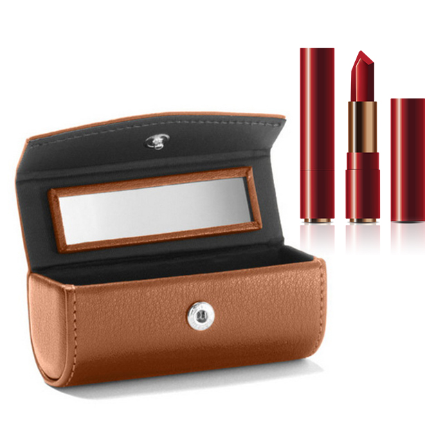 Cossni Brown Mini Lipstick Cases With Mirror
